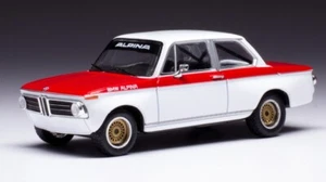 Ixo Model BMW ALPINA 2002 Tii 1972 WHITE/RED 1:43 - Foto 1 di 1