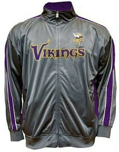 Minnesota Vikings Full Zip Track Jacket 4XL Embroidered Logos Majestic NFL - Picture 1 of 1