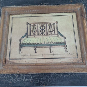 Design For A Sofa Framed Print, Of 1770–85 Signed/Anonymous, 18th Century French - Picture 1 of 12