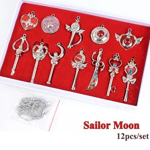 12pcs/set Anime Zecter Cane Pendant Necklace Cosplay Gift Silver New - Picture 1 of 9