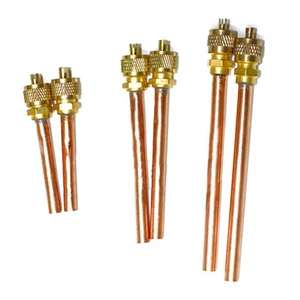 6 Pcs 3 Sizes Refrigerant Refilling Access Valve Air Conditioner Parts - Picture 1 of 5