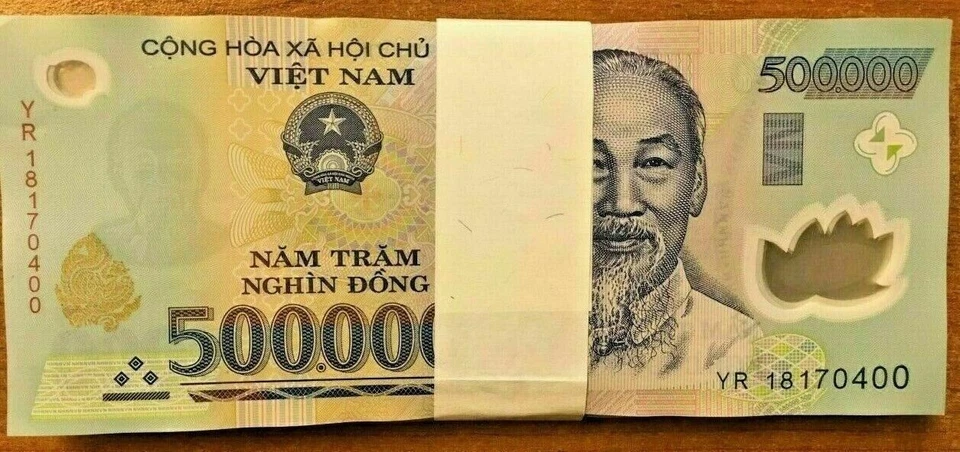 Vietnamese Dong 10 Million ( 500000 x 20 Pieces ) Vietnam 500,000 Money VND # 1 - Image 1 of 4