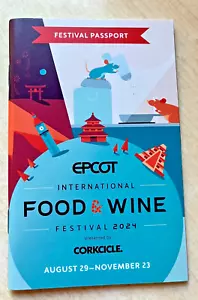 New 2024 Florida Walt Disney World EPCOT Food & Wine Festival Souvenir Passport - Picture 1 of 4
