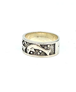 Silver Ring 925 - " Ring Dolphin " - 5,08g - Picture 1 of 2