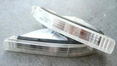 Honda ACURA 91-01 NSX NA1 NA2 Clear Front Bumper Lenses Lights Set New Genuine - Image 1 of 4