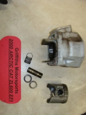 2000 ARCTIC CAT ZL600 EFI oem cylinder piston rings wrist pin bearing std nice - Image 1 of 4