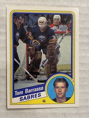 Tom Barrasso 1984-85  O-Pee-Chee RC Rookie Card #18 Sabres HOF - Image 1 of 4