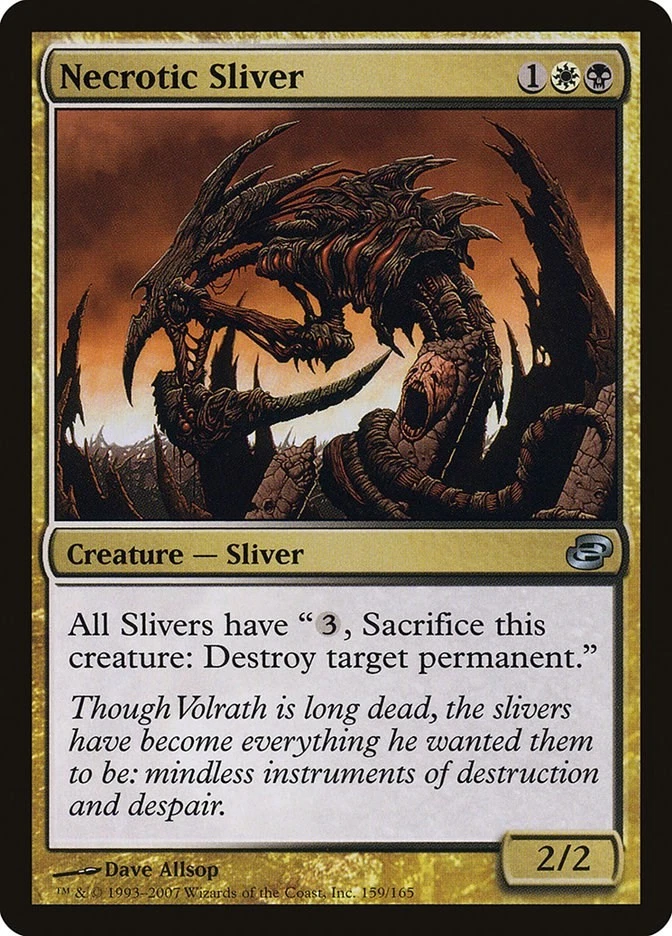 Necrotic Sliver 159 LP Normal Planar Chaos MTG EN - Image 1 of 1