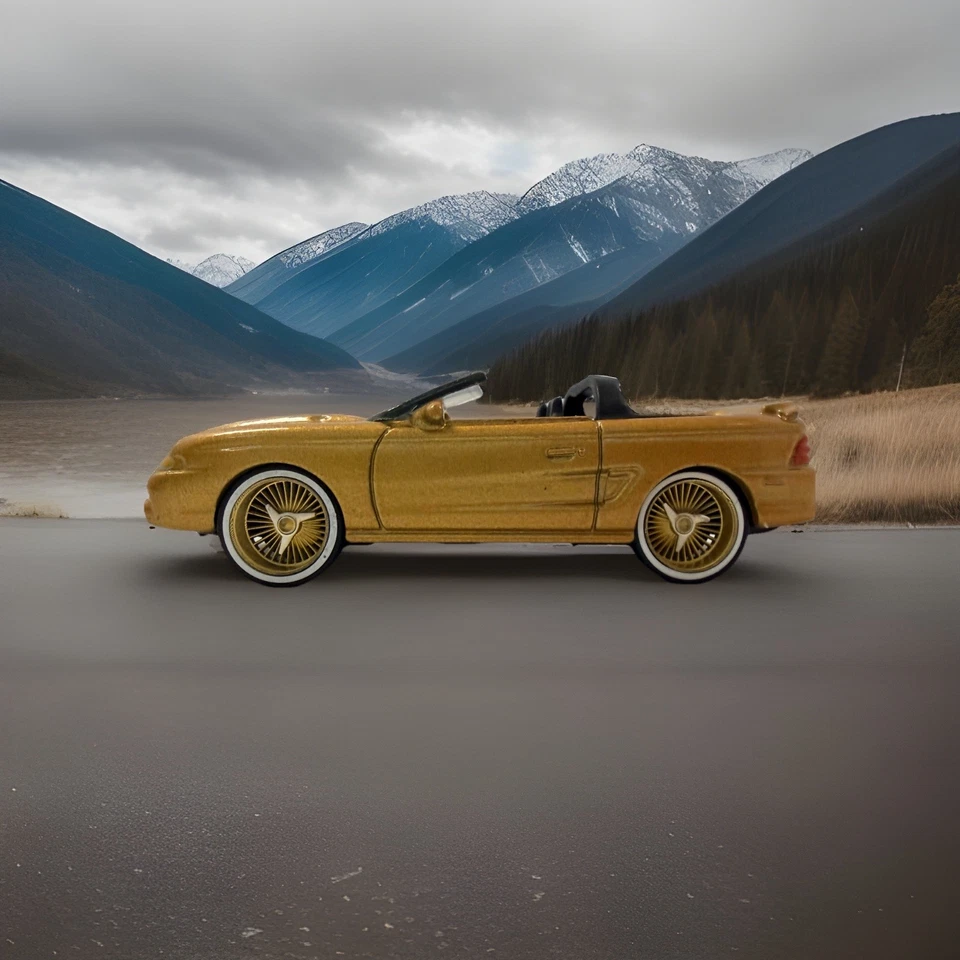 Ford Mustang Cobra 1995 exclusivo Matchbox dorado MTFLK rueda suelta 3D intercambio Foto 1 de 4