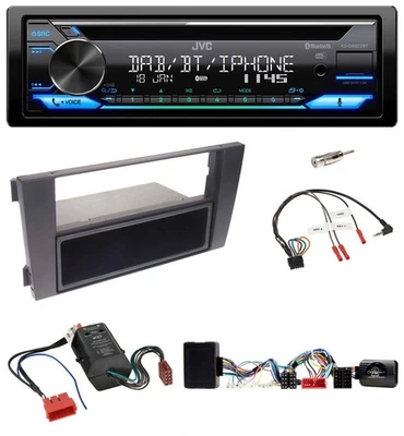 JVC Bluetooth Lenkrad USB DAB CD Autoradio für Audi A6 2001-2005 Vollaktiv - Bild 1 von 4