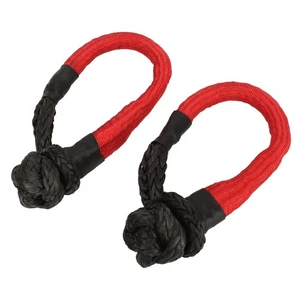 Pack Of 2-55 000 Lbs HeavyDuty Soft Shackle Ropes Ideal For SUV ATV And - Picture 1 of 12