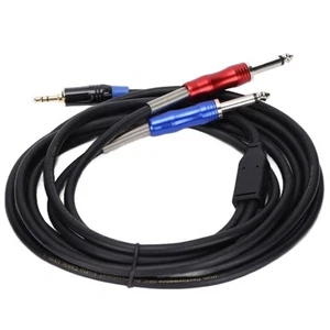 TC195BULS01 3.5mm To Dual 1/4in Monophonic Adapter Cable For Equi FY - Zdjęcie 1 z 23