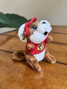 Bucees Buc-ee's Beaver Plush Keychain in Bag - Authentic Mini Zipper NWT - Picture 1 of 8