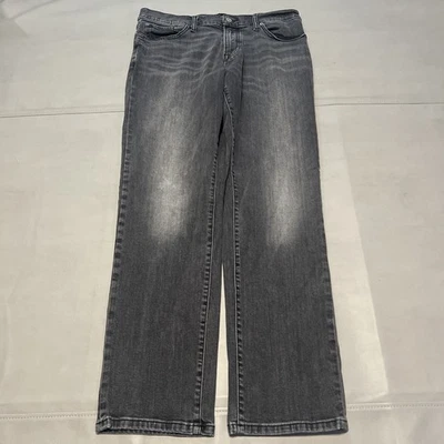 Lucky Brand Jean Men 34x32 Black 221 Straight Leg Denim Rocker Stretch-2333 - Image 1 of 4
