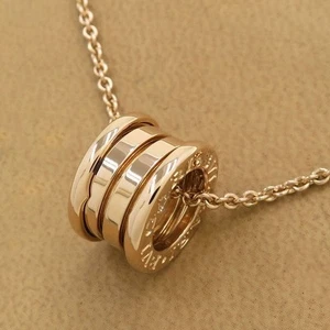 Bvlgari B.zero1 Pendant 18K Rose Gold Chain 45cm Jewelry 750PG Necklace - Picture 1 of 7