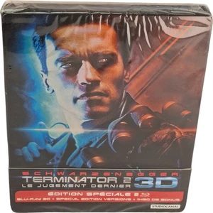 Terminator 2: Judgment Day Steelbook Blu-Ray 3D +2D Masterisé IN 4K 2017 Area B - Picture 1 of 8