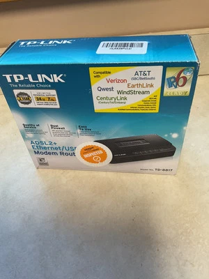 TP LINK Ethernet/USB modem Router TD-8817 - Image 1 of 4
