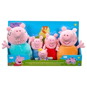 Peppa Pig Family 5 Piece Plush Pack Classic Outfits Collectible Toy for Kids ... - Bild 1 von 6