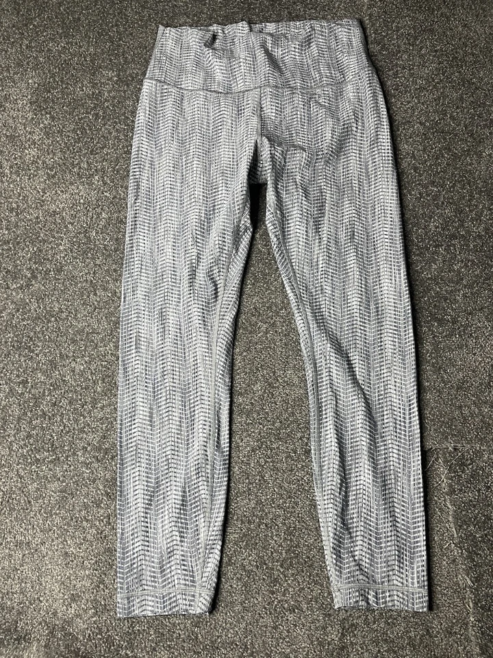 "Amallado Lululemon Wunder Under Hi Rise para mujer CAN 10 AUS 14 Silver Luxtreme 26""" Foto 1 de 4