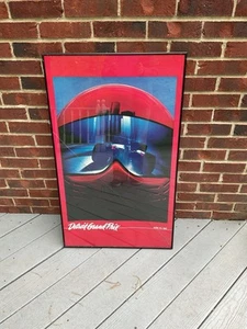 Original Detroit Grand Prix 1982 Vintage Poster Indy Formula 1 One Racing - Imagen 1 de 4