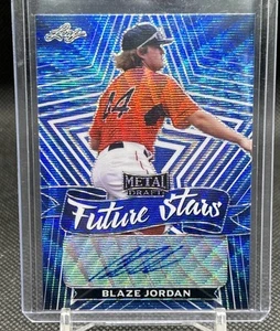 2021 Leaf Metal Draft - Future Stars Blaze Jordan #FS-BJ1 Blue Wave /20 (AU, RC) - Bild 1 von 4