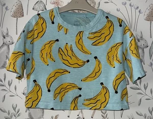 Girls Age 6-7 Years - Next Short Sleeved Cropped Top - Picture 1 of 3