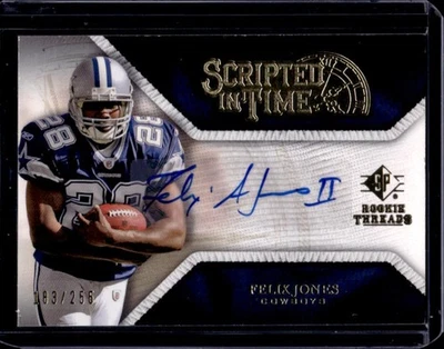 2008 SP Rookie Threads Felix Jones Scripted in Time Rookie RC Auto #/255 Cowboys - Image 1 of 2