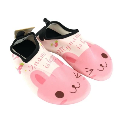 Zapatos de agua para niñas tela livianos conejito mi nombre es feliz rosa 32/33 EE. UU. 1/1,5 Foto 1 de 4