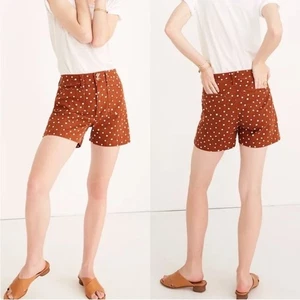 Madewell Inkspot Dots Emmett Patch Pocket Shorts NWT Size 27 - Picture 1 of 16
