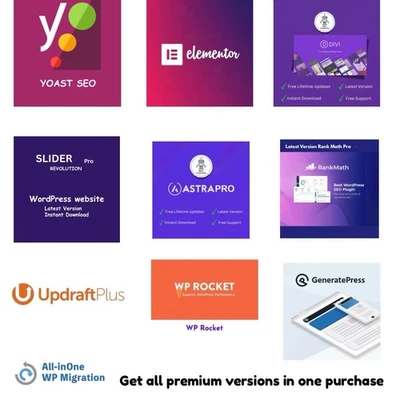 All-in-One WordPress Themes & Plugins Bundle | ZIP Download - Image 1 of 4