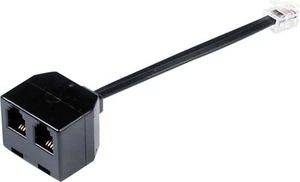 Jabra Doubler RJ9 Female Jack T-Adapter Splitter connects 2 headsets to RJ9 Plug - Zdjęcie 1 z 1