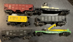 Set Of 6 Lionel Train Lehigh Valley Cars Excellent - Picture 1 of 4