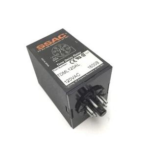 SSAC TDML120AL Relé de retardo de tiempo de estado sólido 0.1-102.3 segundos 120VAC DPDT de 8 pines - Imagen 1 de 4