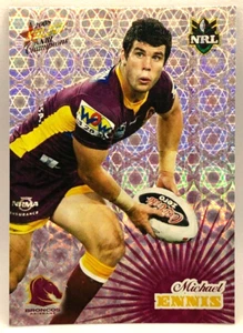 2008 NRL Champions Holofoil #HF14 Michael Ennis Brisbane Broncos - Picture 1 of 2