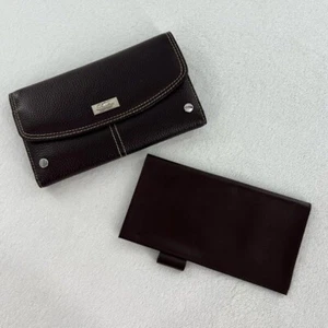 Button Wallet and Checkbook Cover - Picture 1 of 13