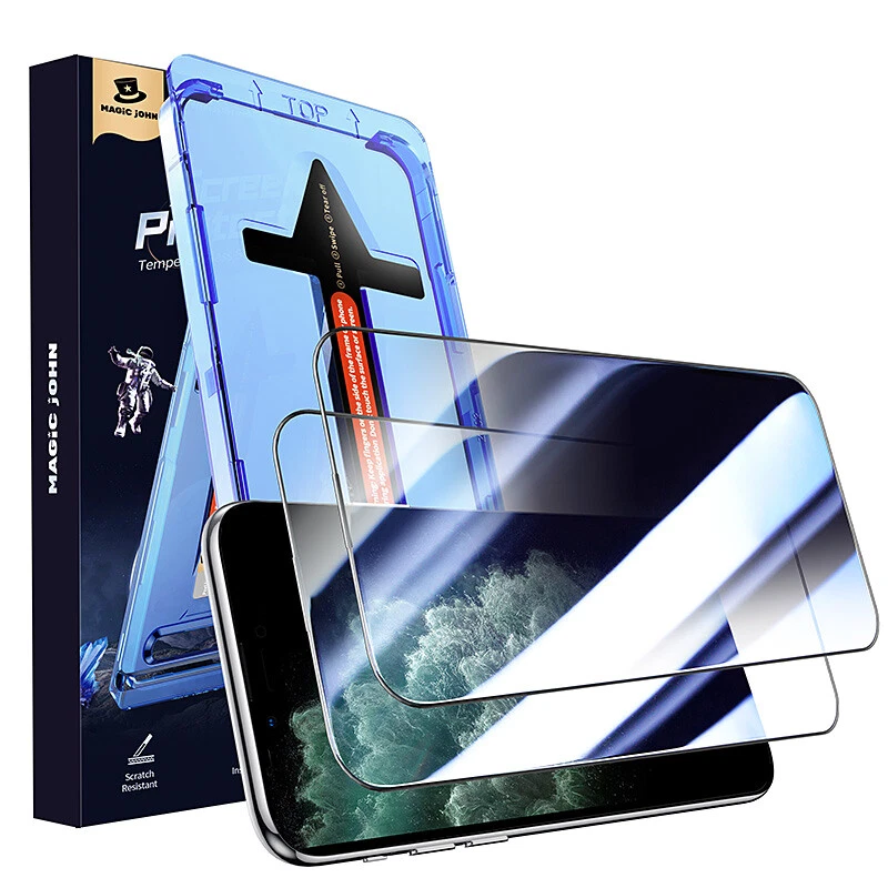 Protector de pantalla de vidrio de privacidad MAGIC JOHN para iPhone 17 16 15 14 13 12 11Pro Max Foto 1 de 4