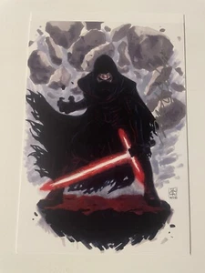 Star Wars Kylo Ren Tamaño Cómic Estampado Matthew Sutton Firmado Autógrafo Certificado de Autenticidad 7x10 - Imagen 1 de 3