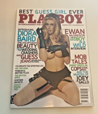 PLAYBOY Magazine Aug 2005 Centerfold Ewan McGregor NFL Preview Diora Baird - Image 1 of 3
