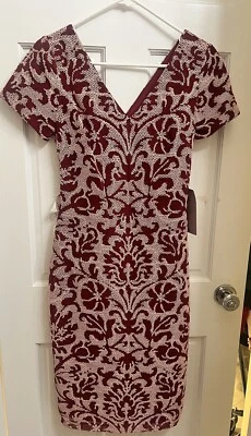 JS Collections Embroidered Sheath Dress - Image 1 of 4