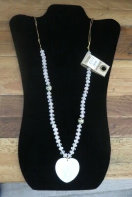 NUEVO CON ETIQUETAS Collar Colgante Anthropologie Tide Pool - Blanco - Bolsa de Regalo Anthropologie Foto 1 de 3