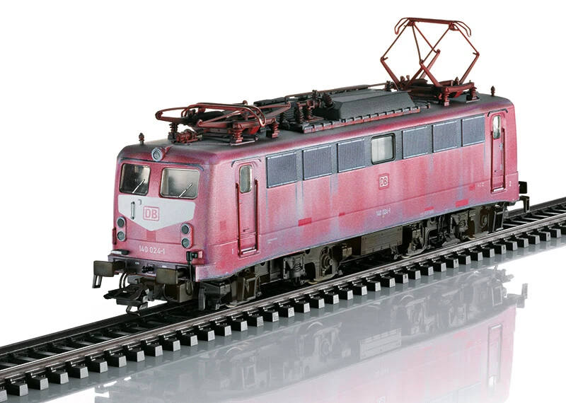 Trix Art.22400 Db Locomotive Électrique Br140024-1 Rouge Baffo Blanc Vieilli - Photo 1/1