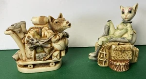 Harmony Kingdom duo figureS 2001 planet HK Minx and Wolfie Boxed Royal watch - Picture 1 of 12