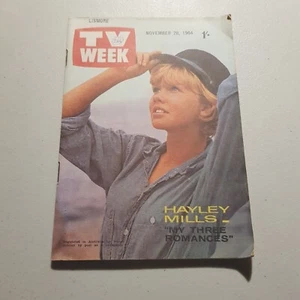 TV Week Brisbane November 28 1964 Hayley Mills - Picture 1 of 1