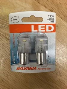 SYLVANIA LED NUMBER 1156 TWIN PACK NEW ALSO FITS 7506 (L) - Picture 1 of 1