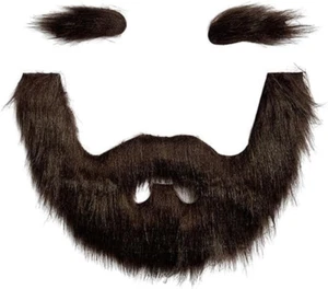 Fake Mustache Set Fake Beard Mustaches - DIY Self Adhesive Facial Hair for Costu - Picture 1 of 12