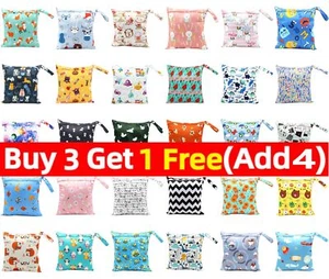 Nappy Pouch Travel Reusable Waterproof Zip Baby Diaper Swim Bag Dry Cloth Wet - Picture 1 of 21