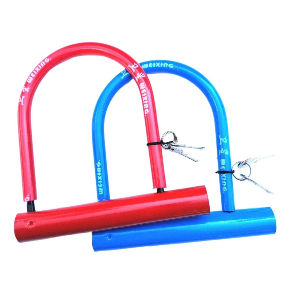 Mountain Road Bike U Lock with 2 Keys Portable Safety Lock Bicycle Lock - Image 1 of 1