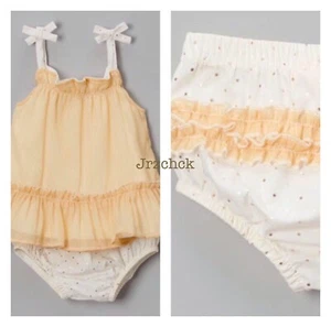 NWT Infant Girls Juicy Couture Two Piece Tank Top Diaper Cover Set SZ 12M - Picture 1 of 10