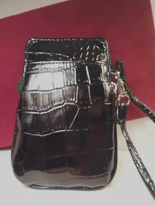 NEW BK HD Crocodile Wristlet Wallet Bag Universal Phone Case BlackBerry ATT LG - Picture 1 of 12