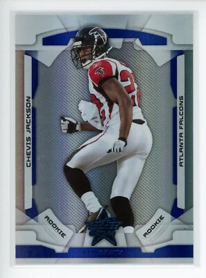 2008 Leaf Rookies Stars Longevity Sapphire #125 Chevis Jackson RC Falcons /149 - Image 1 of 3